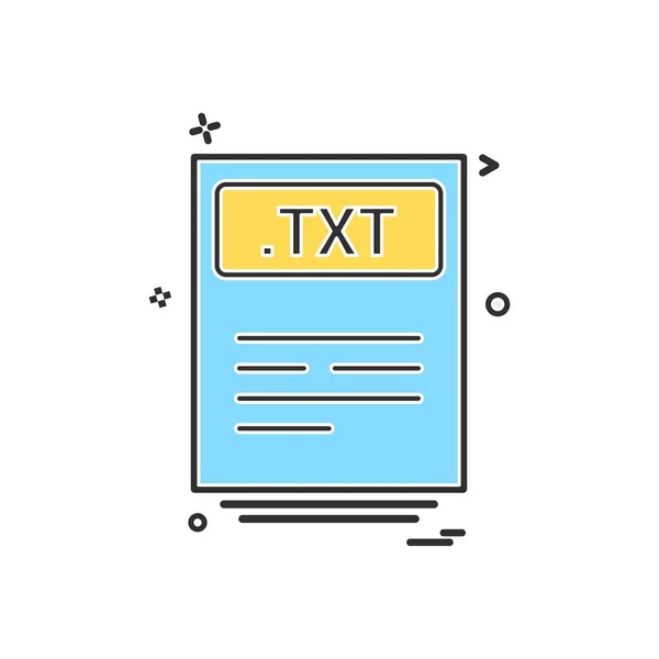Datei Dateien Txt Icon Vektordesign — Stockvektor