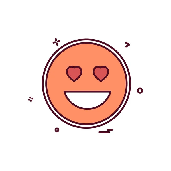 Вектор Дизайна Значков Happy Emoji — стоковый вектор