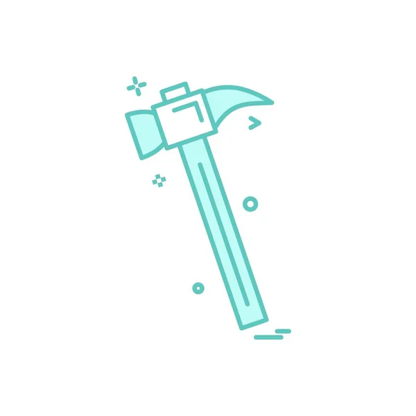 Hammer Icon Vektor Design — Stockvektor