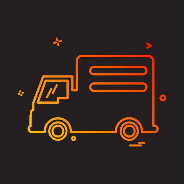 Truck Pictogram Ontwerp Vector — Stockvector