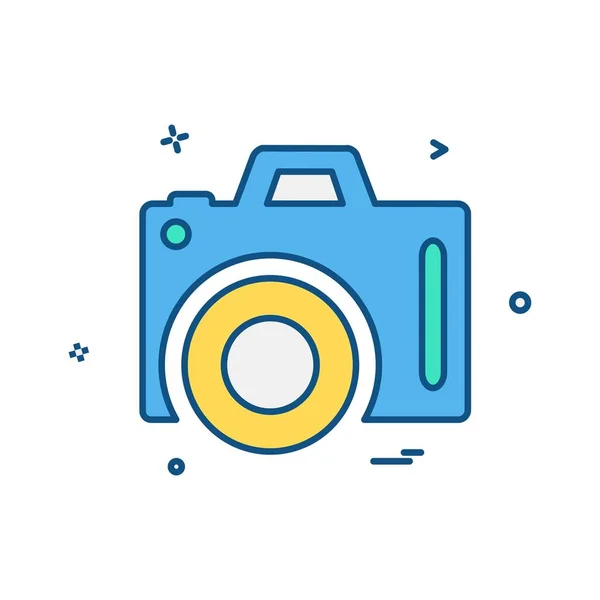 Camera Icon Design Vector — Stock Vector