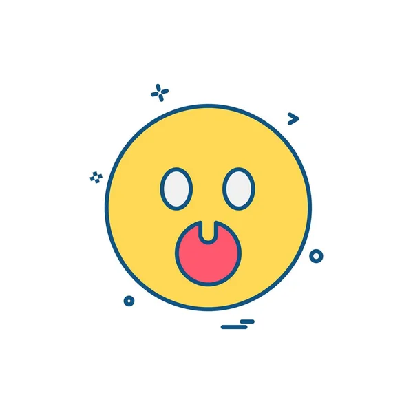 Emoji Ikony Projektowania Ilustracja Kolorowy Wektor — Wektor stockowy