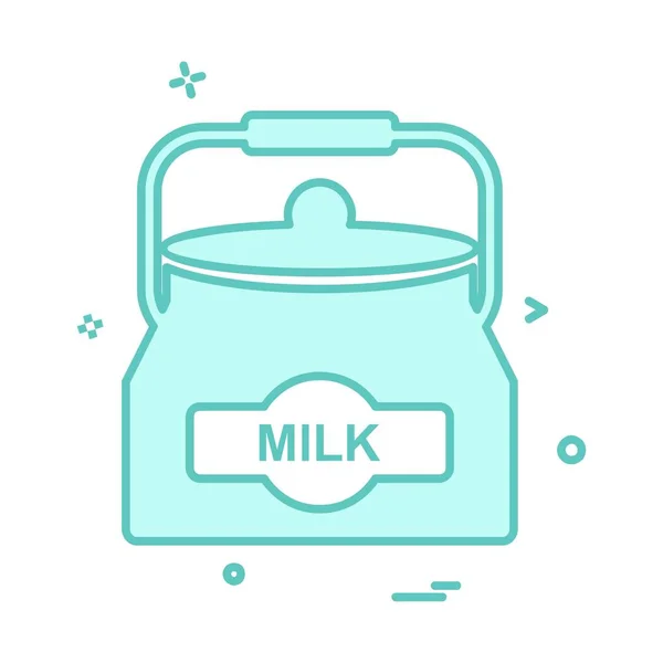 Vettore Progettazione Icona Del Latte — Vettoriale Stock