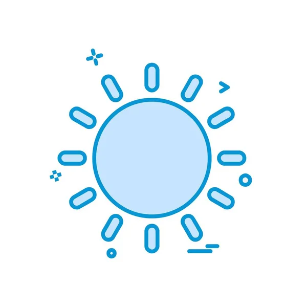 Designvektor Für Sonnensymbole — Stockvektor