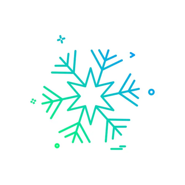 Copo Nieve Icono Vector Sobre Fondo Blanco — Vector de stock