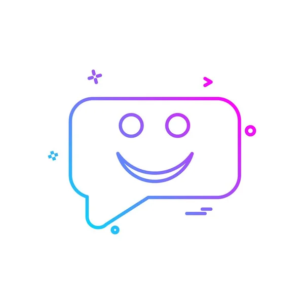 Sms Chat Emoji Pictogram Vector Design — Stockvector