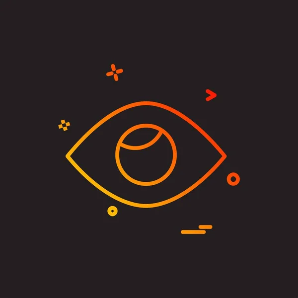 Auge Symbol Design Vektor — Stockvektor