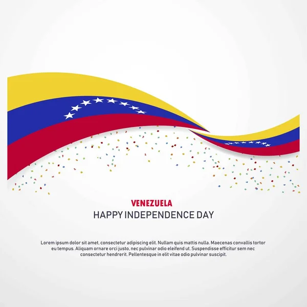Венесуела Днем Незалежності Фону — стоковий вектор