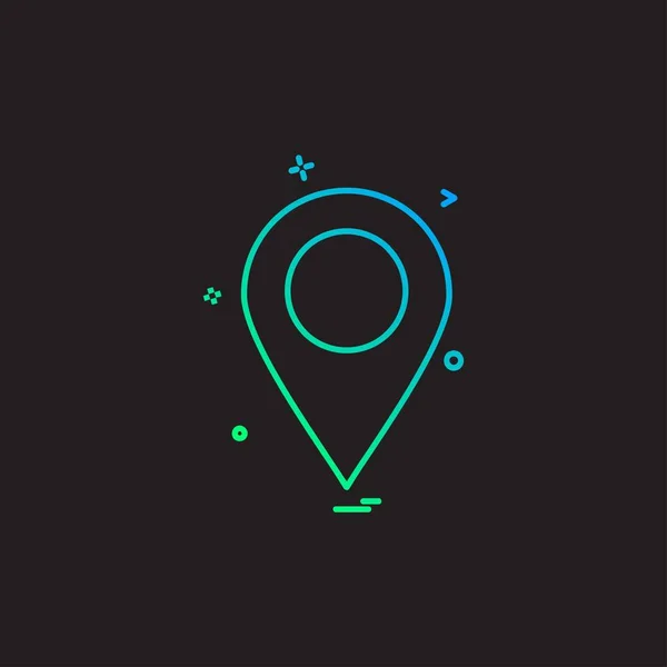 Navigation Symbol Design Vektor Illustration — Stockvektor