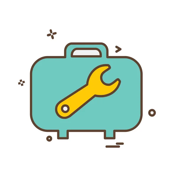 Breifcase Icon Design Vector — Stock Vector