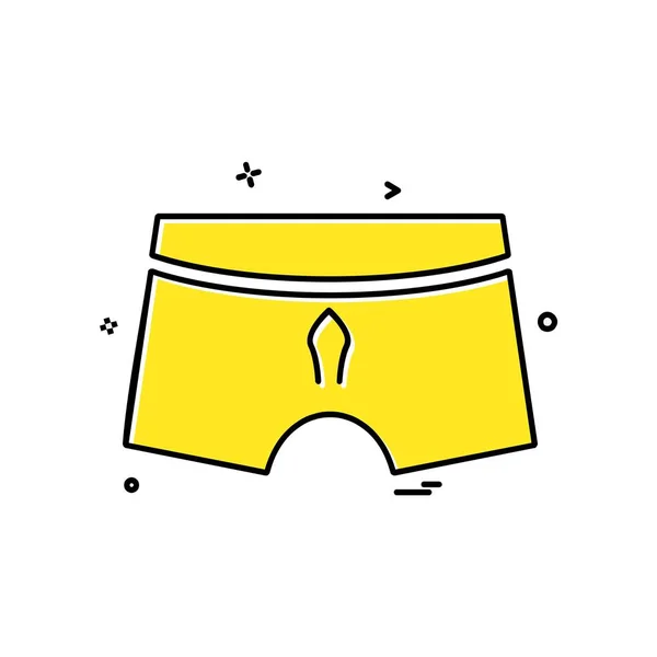 Shorts Symbol Design Vektor — Stockvektor