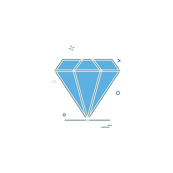 Diamant Juweel Pictogram Ontwerp Vector — Stockvector