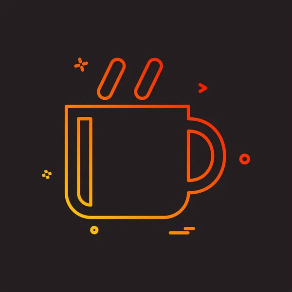 Tea Icon Design Vector — Stock Vector