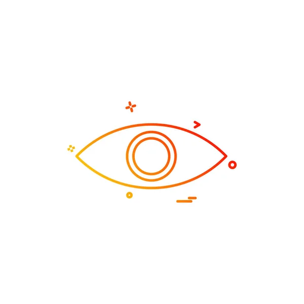Eye Eyeball Look Search Spy Vision Icon Vector Desige Illustration — Stock Vector