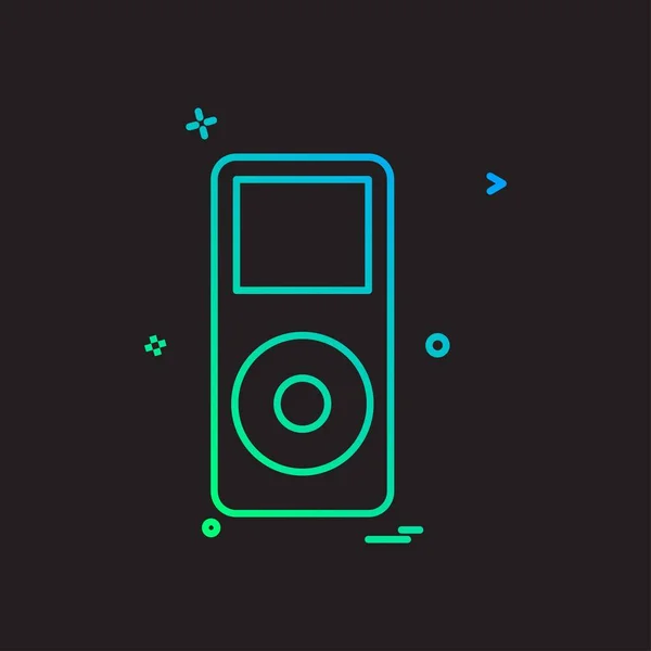 Diseño Icono Altavoz Ilustración Vector Colorido — Vector de stock