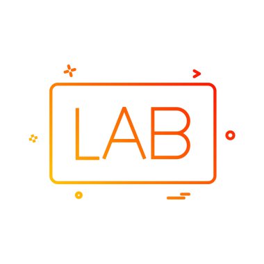 Laboratuvar Yönetim Kurulu simge vektör tasarımı tasarlamak