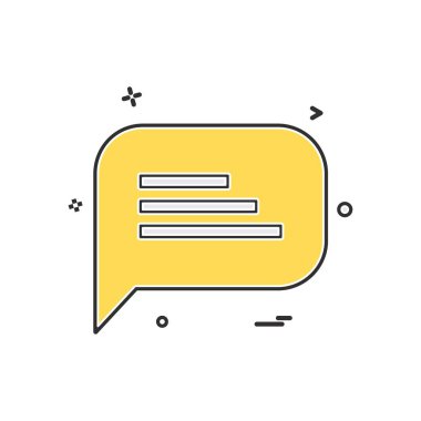  SMS sohbet simge vektör tasarımı