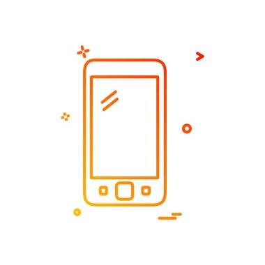 Akıllı telefon simge tasarlamak vektör 