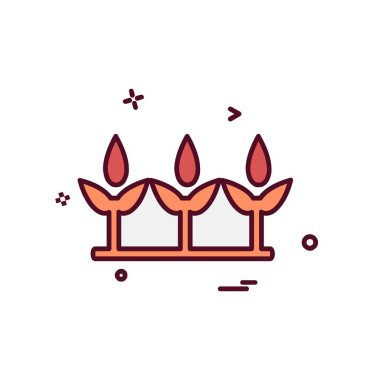 Çiçekler simge tasarlamak vektör