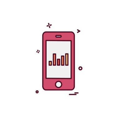 Mobil simge tasarım vektörü 