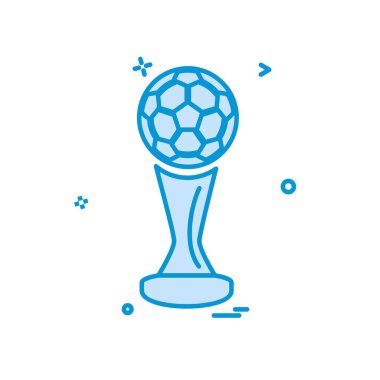 Futbol ikonu tasarım vektörü