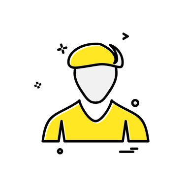 Avatar simge tasarlamak vektör