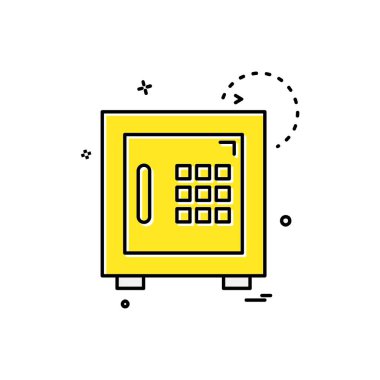 Güvenli simge tasarlamak vektör