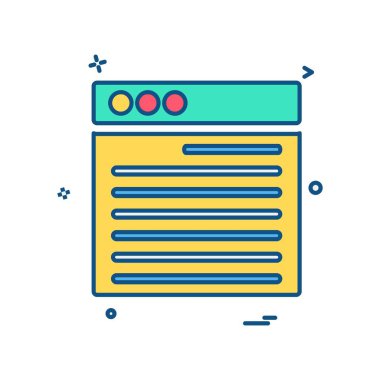Web düzeni simge tasarım vektörü