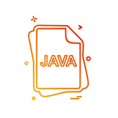 Java dosya türü simge tasarlamak vektör