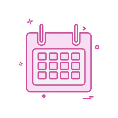 Takvim simge tasarlamak vektör 