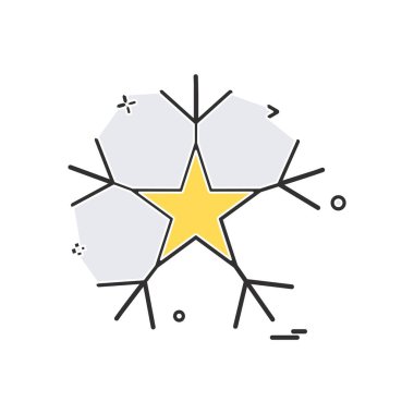 Sadece kar tanesi simgesi beyaz arka plan üzerinde