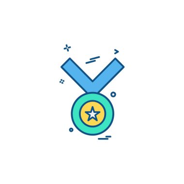 madalya simge tasarlamak vektör 