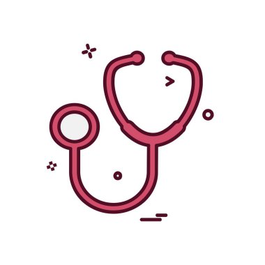 Tıbbi simge tasarım, renkli vektör çizim