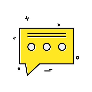 İleti simge tasarlamak vektör