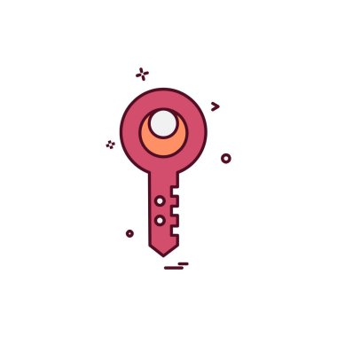 Anahtar simge tasarlamak vektör