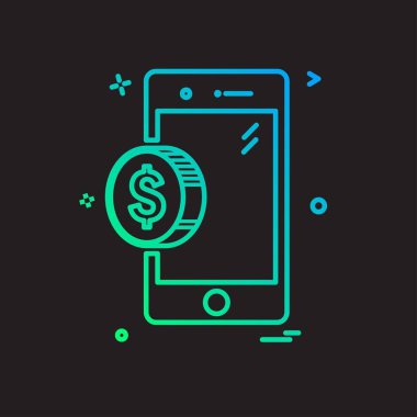 Akıllı telefon simge tasarlamak vektör 