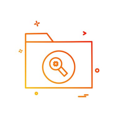 Klasör simge tasarlamak vektör 