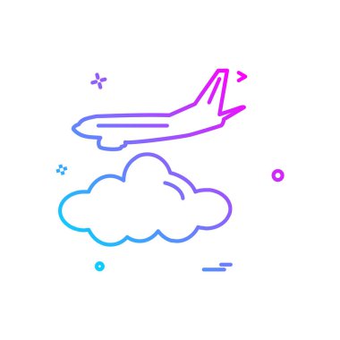 Seyahat simgesi tasarım vektörü