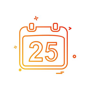 Takvim simgesi tasarım vektörü