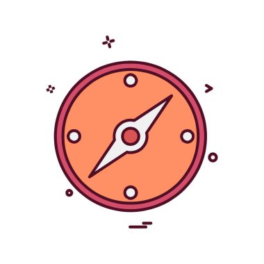 Pusula Simgesi Tasarım Vektörü