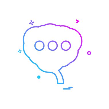 Bulut simgesi tasarım, renkli vektör çizim