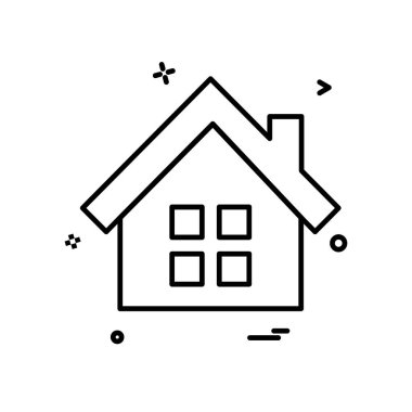 Ev simgesi tasarım vektörü