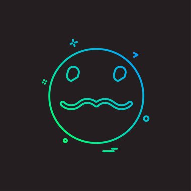 Emoji simgeleri tasarım vektörü 