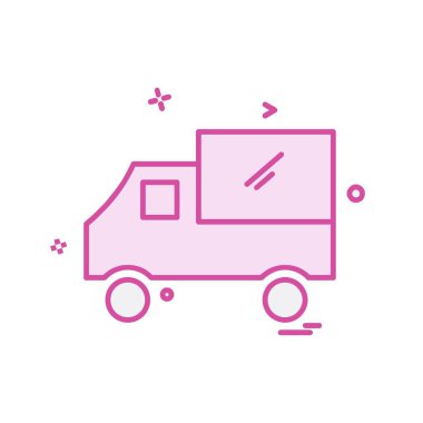 Kamyon simgesi tasarım vektörü