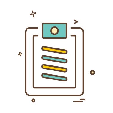 Belge simgesi tasarım vektörü 