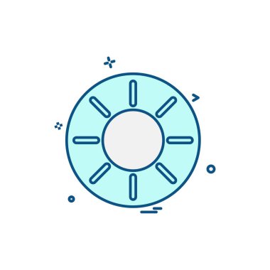 Meyve simgesi tasarım vektörü