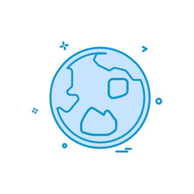 Küre simge tasarlamak vektör