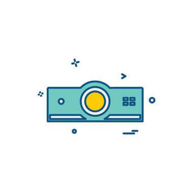 Ortam ve Kamera simgesi tasarım vektörü 