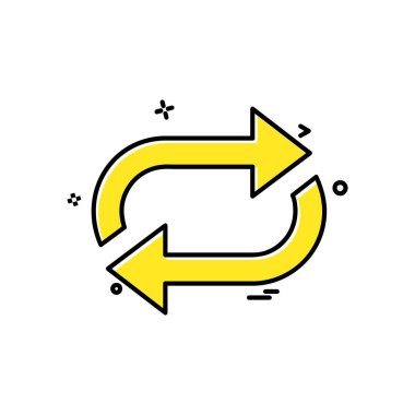 Simge tasarlamak vektör yenileme 