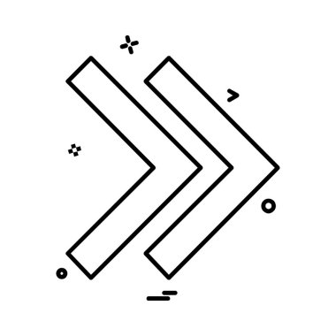 Ok simgesi tasarım vektörü